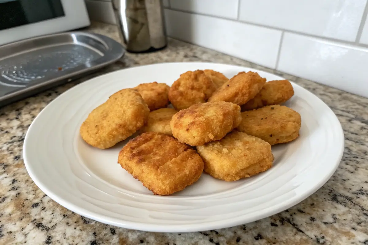 Close up of Burger King chicken nuggets, a fast food favorite.