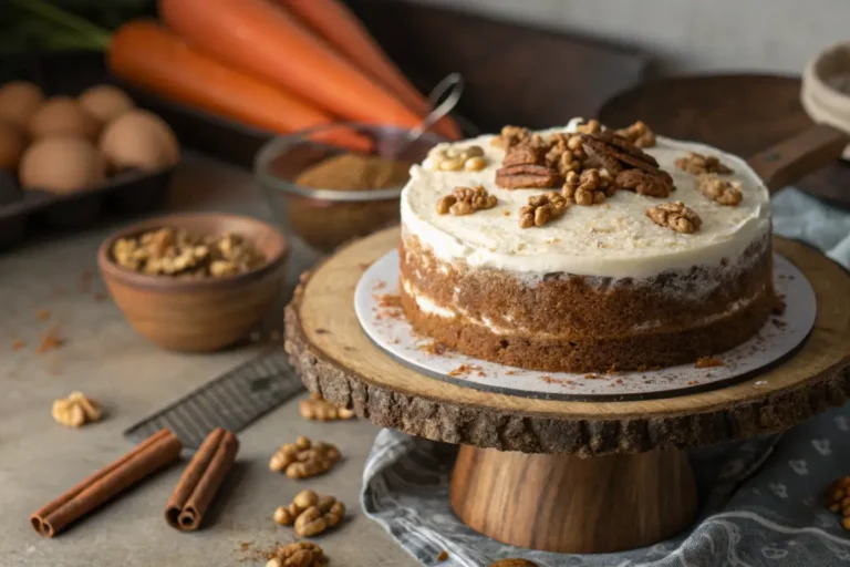 Gluten Free Carrot Cake Recipe with cream cheese frosting