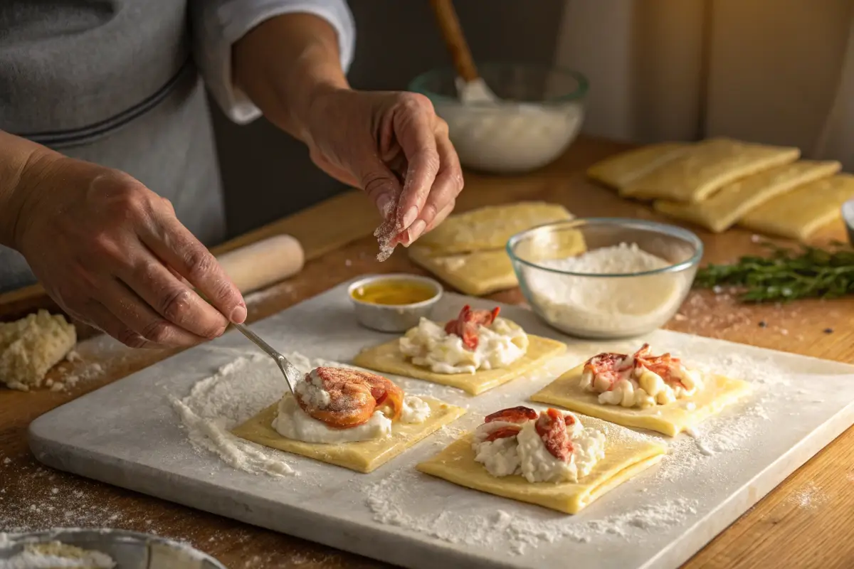 Making Lobster Tail Pastries at Home