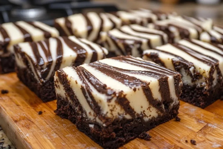 Unique Black and White Sliced Desserts: Zebra