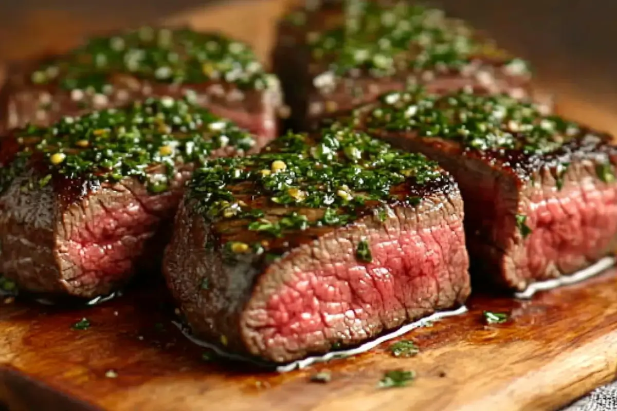 Delicious Pan-Seared Steak for a romantic dinner.