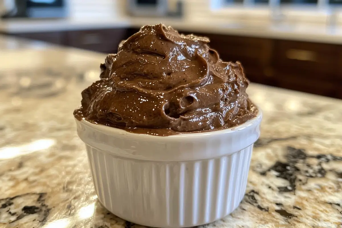 Decadent Vegan Chocolate Avocado Mousse for Valentine's Day desserts.
