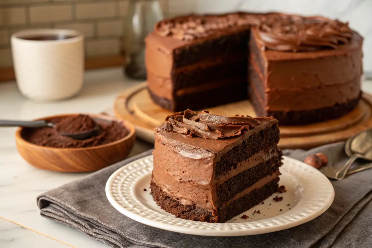 A delicious classic chocolate cake, perfect for Mother's Day Desserts