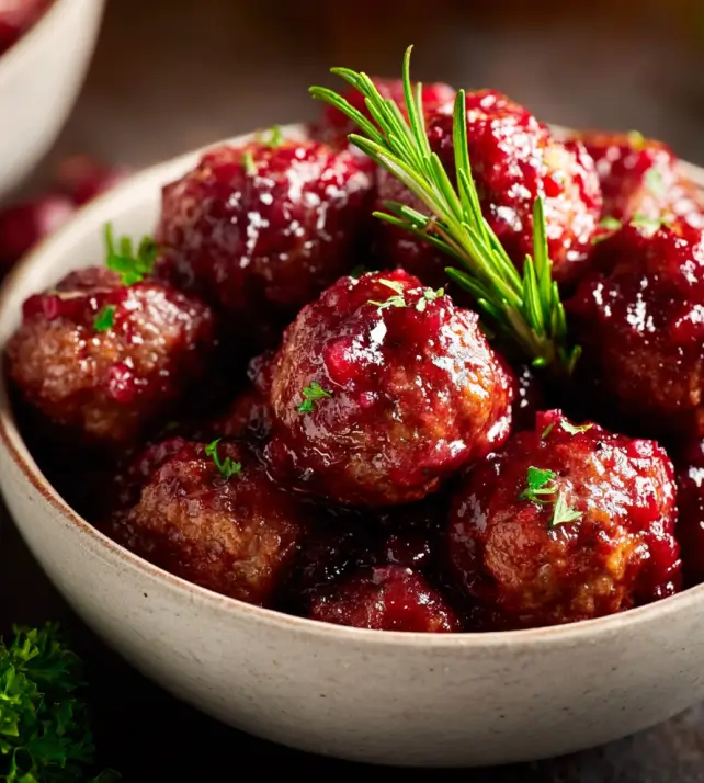 Christmas Cranberry Meatballs