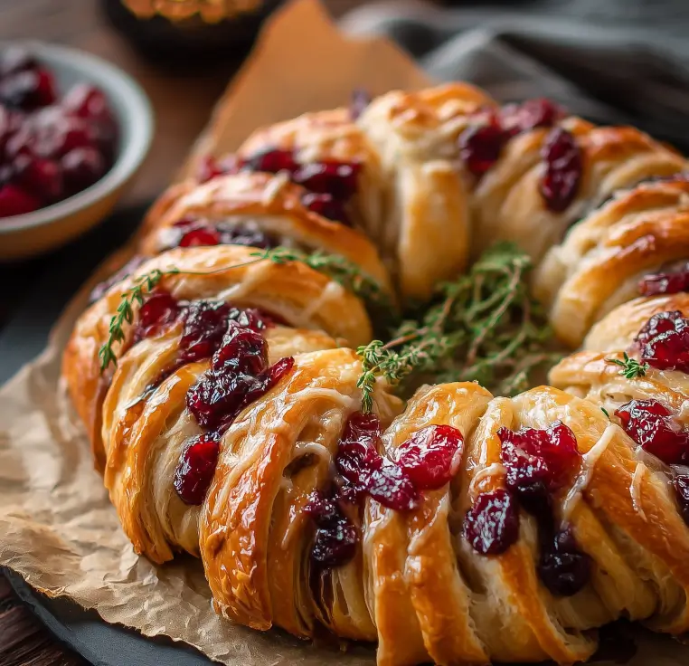 Turkey Cranberry Crescent Ring