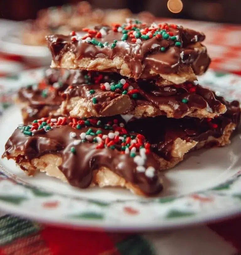 Delicious Crockpot Christmas Crack recipe ready for the holidays