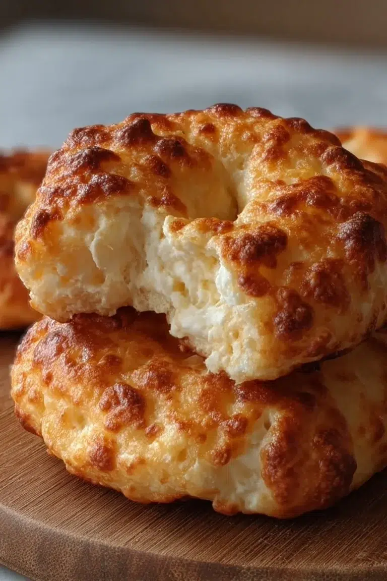 Homemade 4-ingredient cottage cheese bagels fresh out of the oven