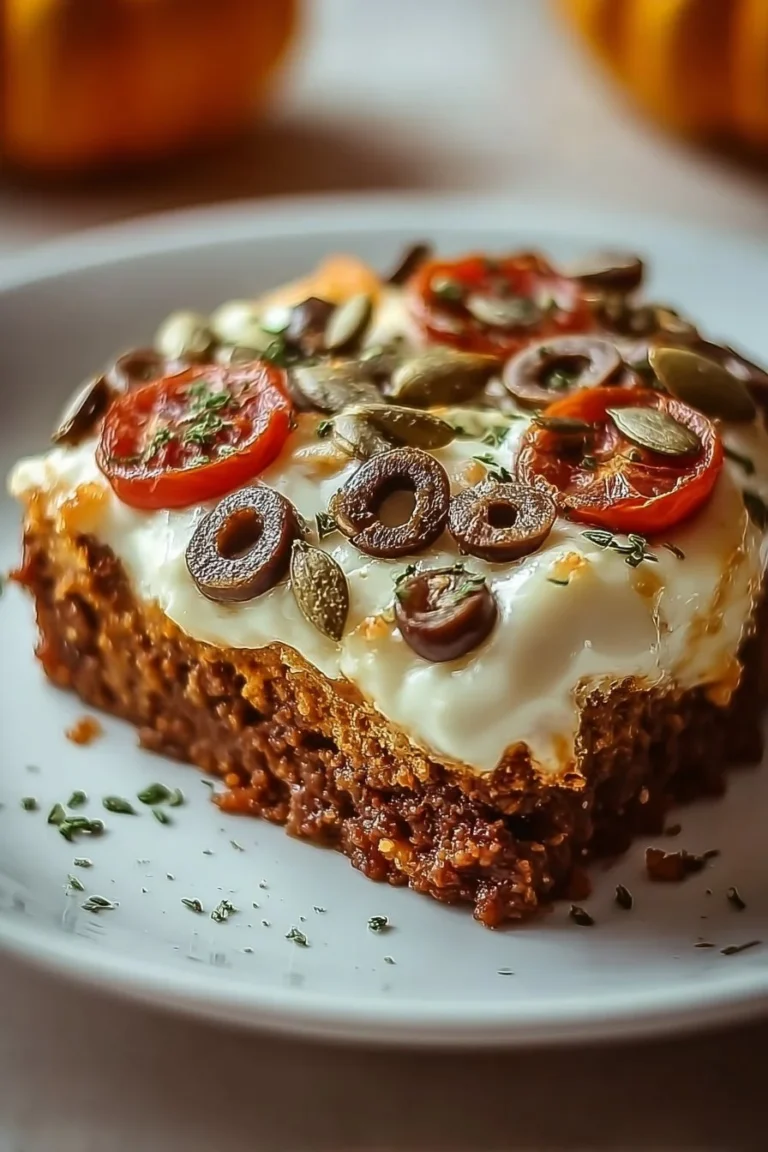 Delicious Keto Pumpkin Crunch Cake topped with a crunchy layer, perfect for low-carb diets.