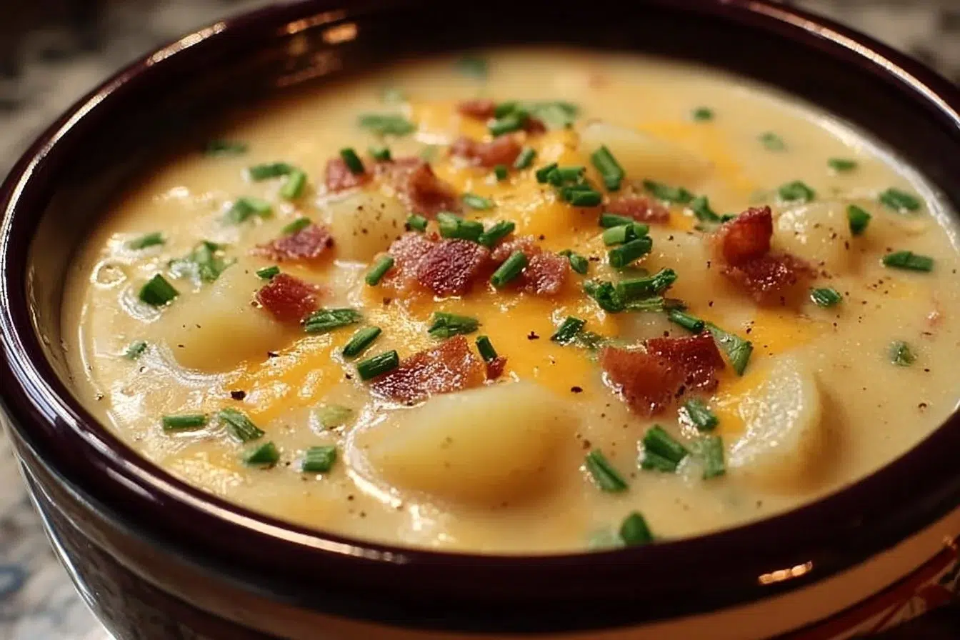 Delicious crockpot soup in a bowl, perfect for comforting meals.