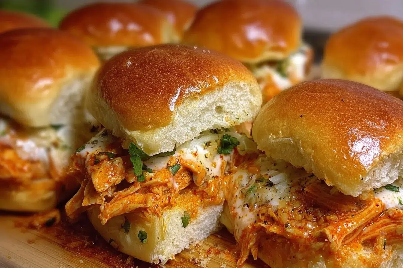 Spicy Buffalo Chicken Sliders