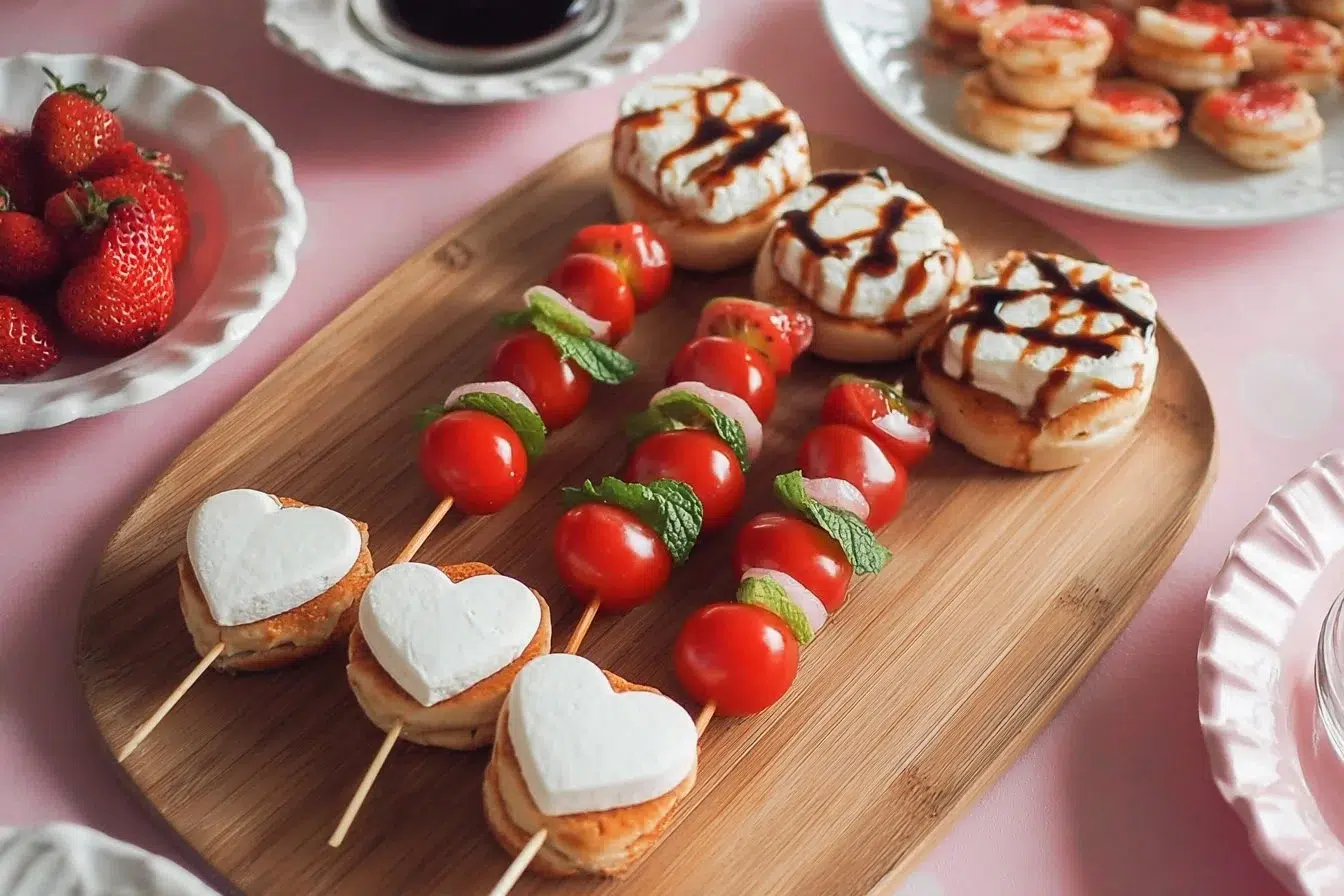 Delicious Galentine's party food spread for a festive gathering.