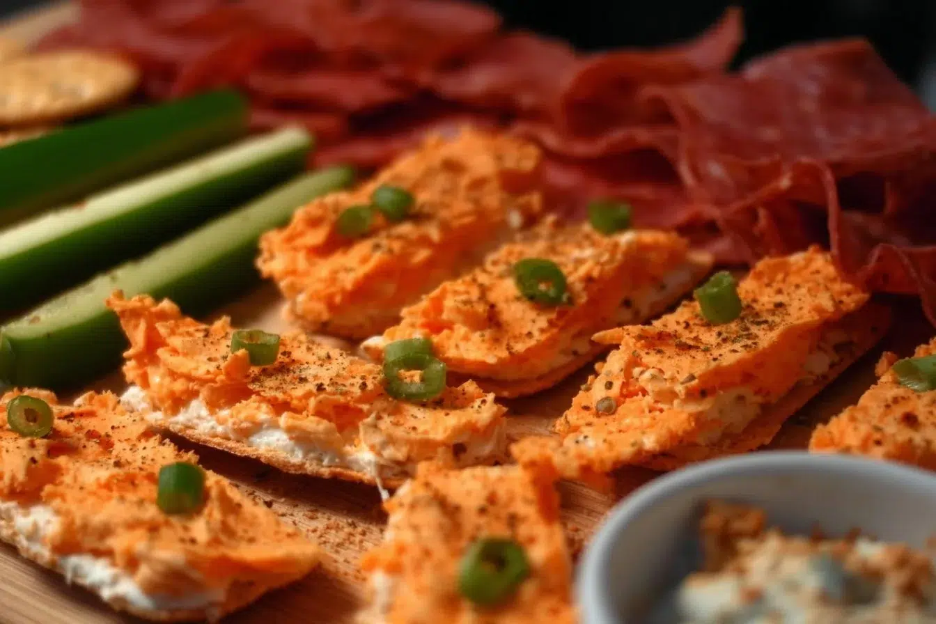 Delicious Keto party snacks arranged on a platter