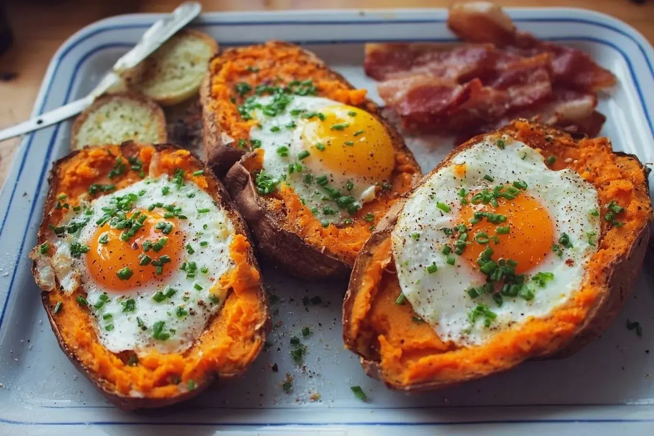 St. Patrick's Day breakfast featuring sweet potato recipe